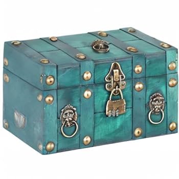 Amazon.com: Vintage Treasure Chest Box, Treasure Chest